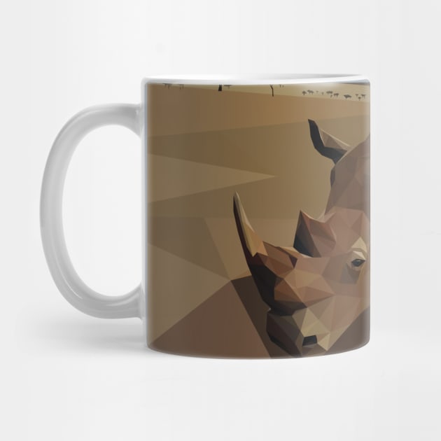 Low Poly Rhino by ErinFCampbell